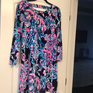 Lilly Pulitzer Velour Olive Dress